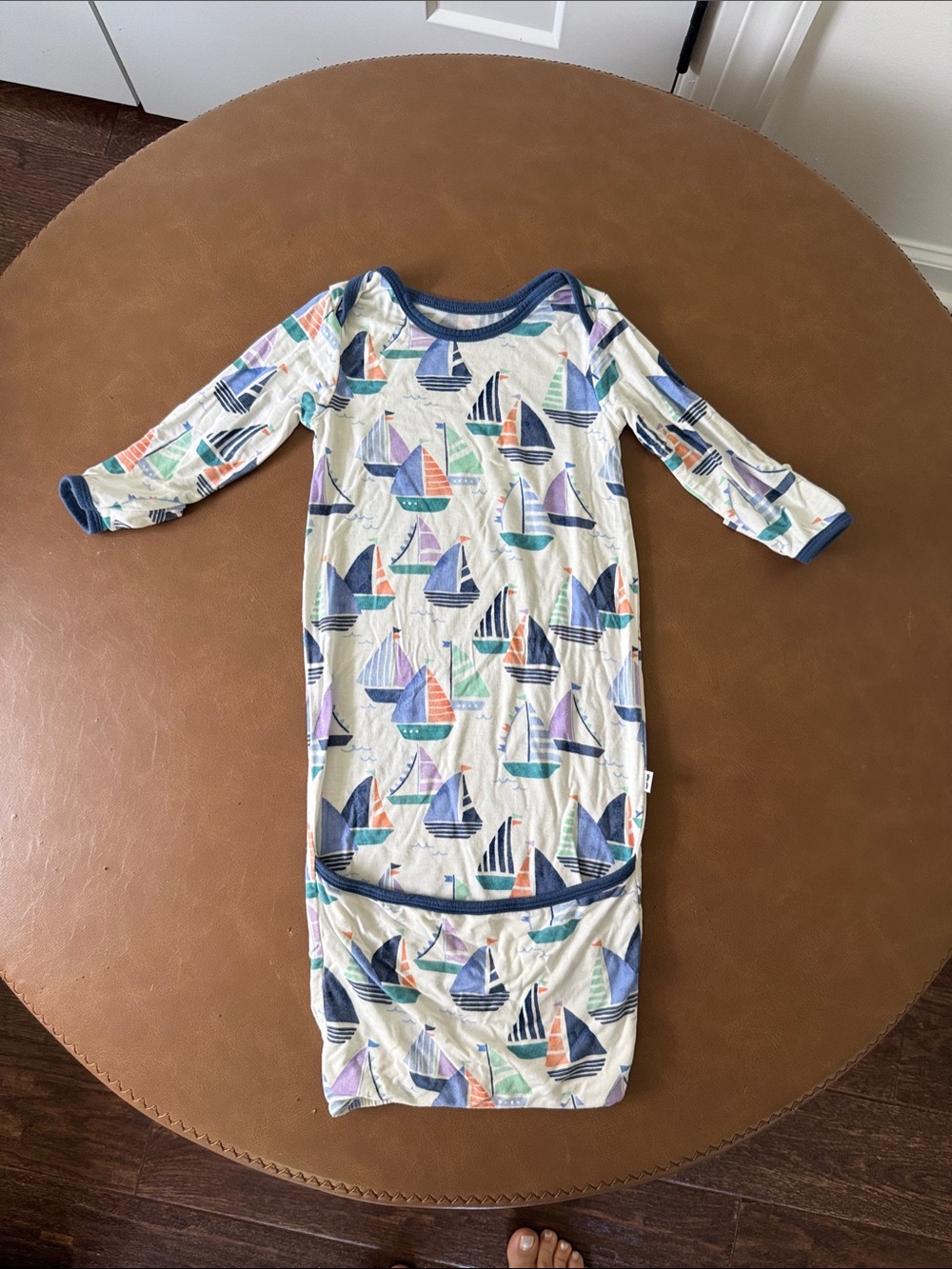 Little Sleepies Sailboat pajamas gown newborn